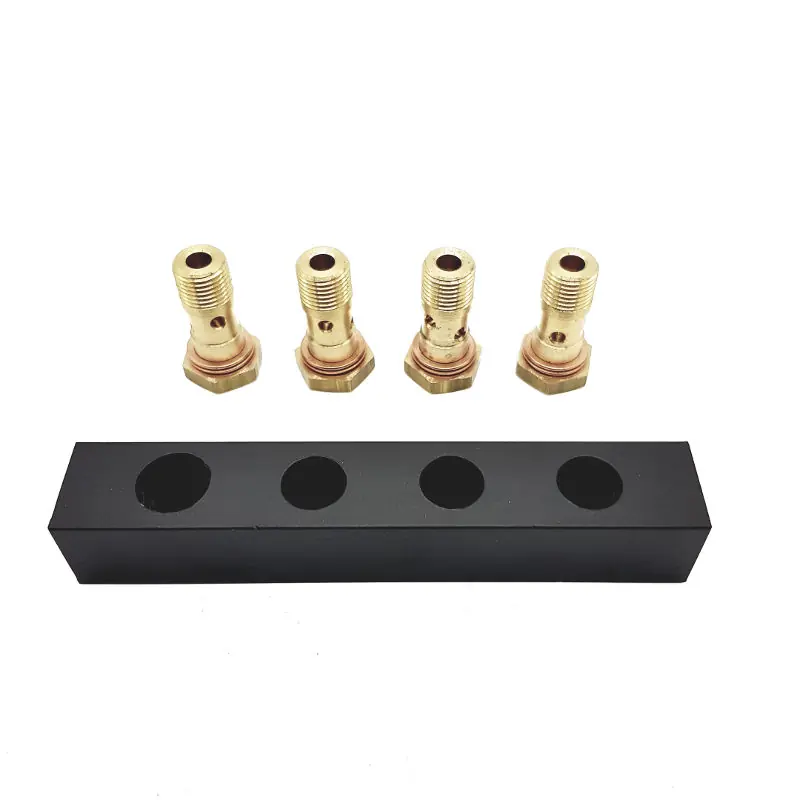 Block mit Hohlschrauben 1/4" Aktuell