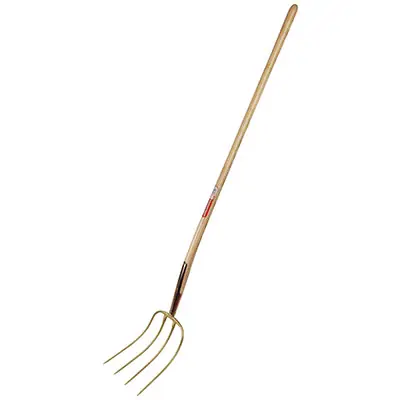 Neue Ware Mistgabel / Dunggabel 4 Zinken 31x23 cm mit Stiel