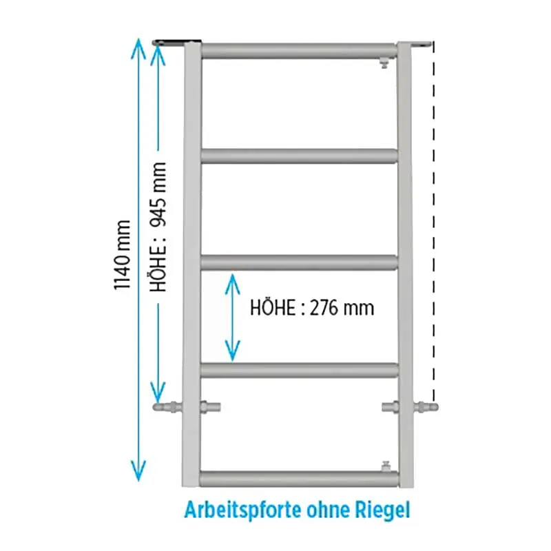 Arbeitspforte 1,40 / 1,80 m Schneller Versand