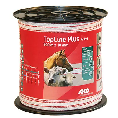 Weidezaunband TopLine Plus 500m x 10mm TriCOND Begrenztes Angebot