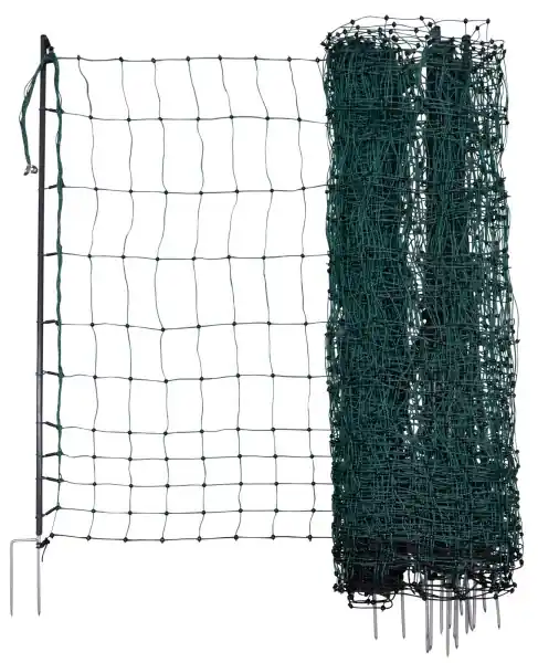 Sonderangebot Leitendes Geflügelnetz Premium, grün,50m 122cm, Doppelspitze Ako