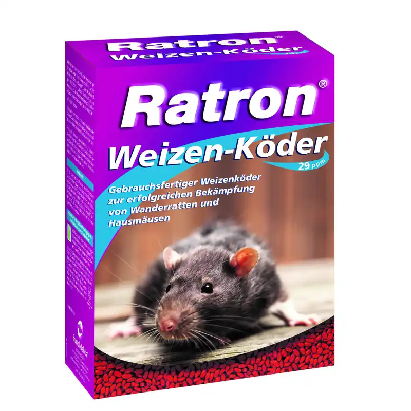 Ratron® Weizen-Köder 400 gr. 29 ppm Rattengift / Mäusegift Sachkundenachweispflichtig Solange Der Vorrat Reicht