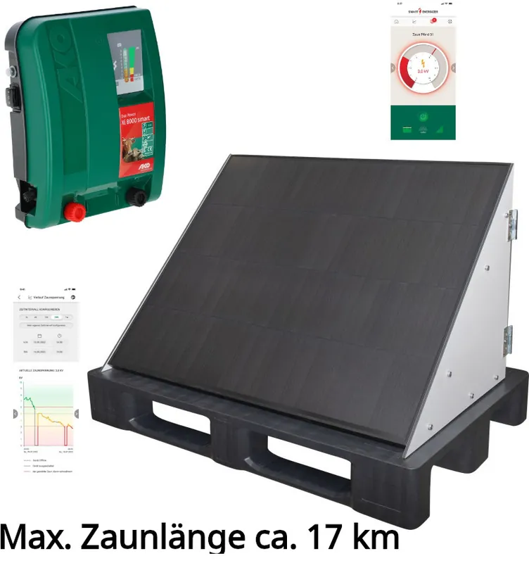 Neue Kollektion Weidezaungerät Solar-PowerStation smart XXL AKO mit App Steuerung