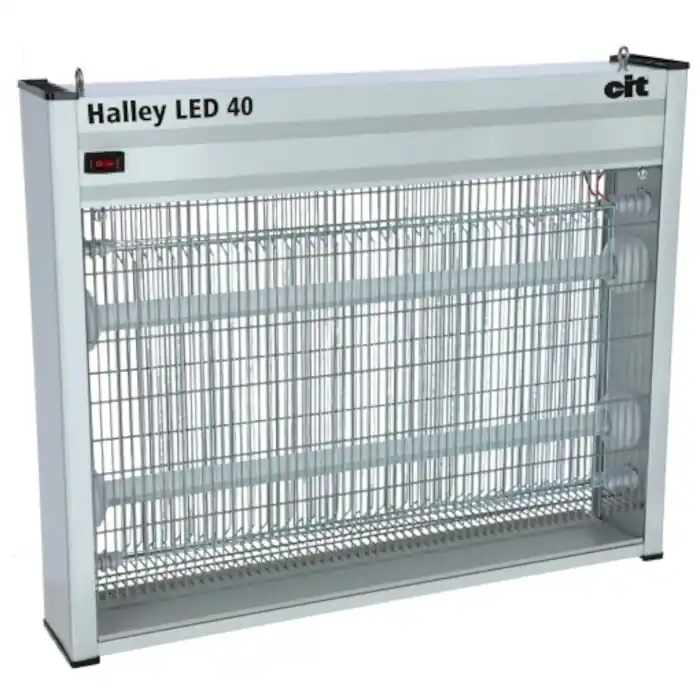 Fliegenvernichter Halley LED 40, blau,IPX4 Neu Im Sortiment