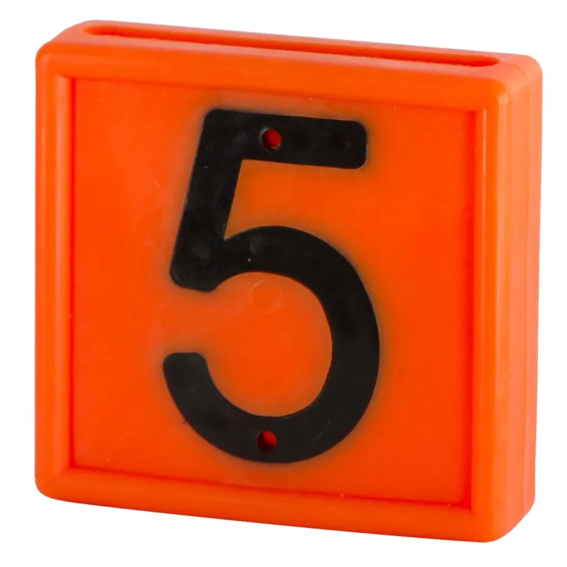 Nummernblock 10 St. zum einschlaufen in Halsband bis 40 mm orange Wochenendangebot