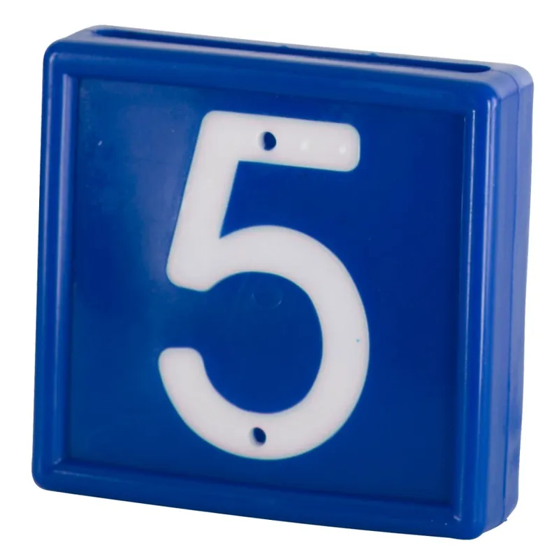 Jetzt Bestellen Nummernblock Nr. 5 / 10 St. zum einschlaufen in Halsband bis 40 mm blau
