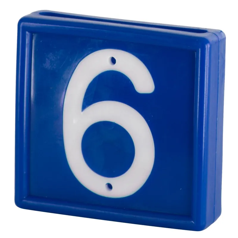 Meistverkauft Nummernblock Nr. 6+9 / 10 St. zum einschlaufen in Halsband bis 40 mm blau
