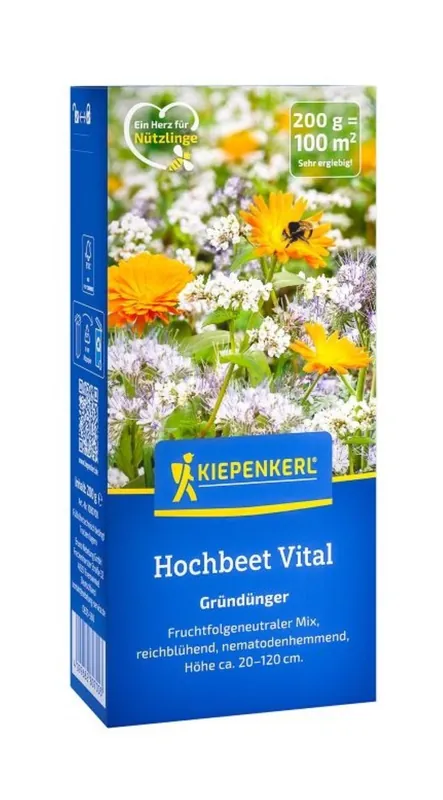 Hochbeet Vital | 200 g - ca. 100 m² | Gründünger | Kiepenkerl Neue Kollektion