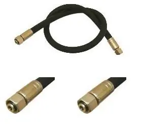 Kracherpreis Müthing  Hydraulikschlauch NW13-15L, 800 mm lang, beidseitig mit Überwurfmutter M22x1,5