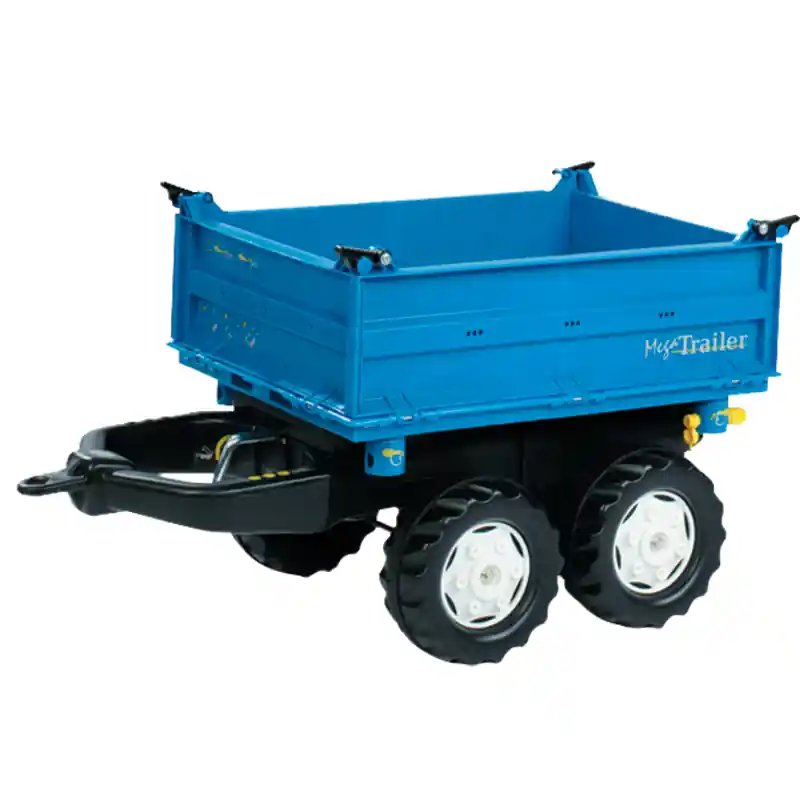 Sale Rolly Toys  121106 Rolly Toys Megatrailer blau extrem stabil und belastbar