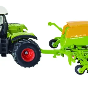 Siku  Siku Claas Traktor mit Sähmaschine Spielzeug Schlepper mit Anhänger Jetzt Kaufen