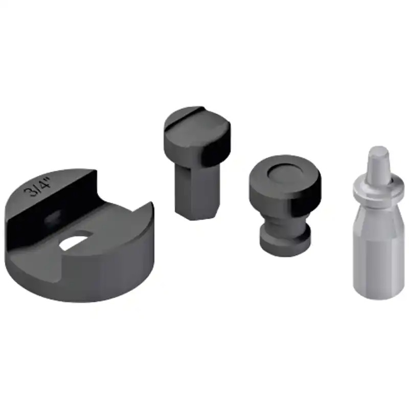 Aktuell Tecomec Dorn und Amboss Set für 3/4" Sägeketten für Kettenver- und entnietgerät