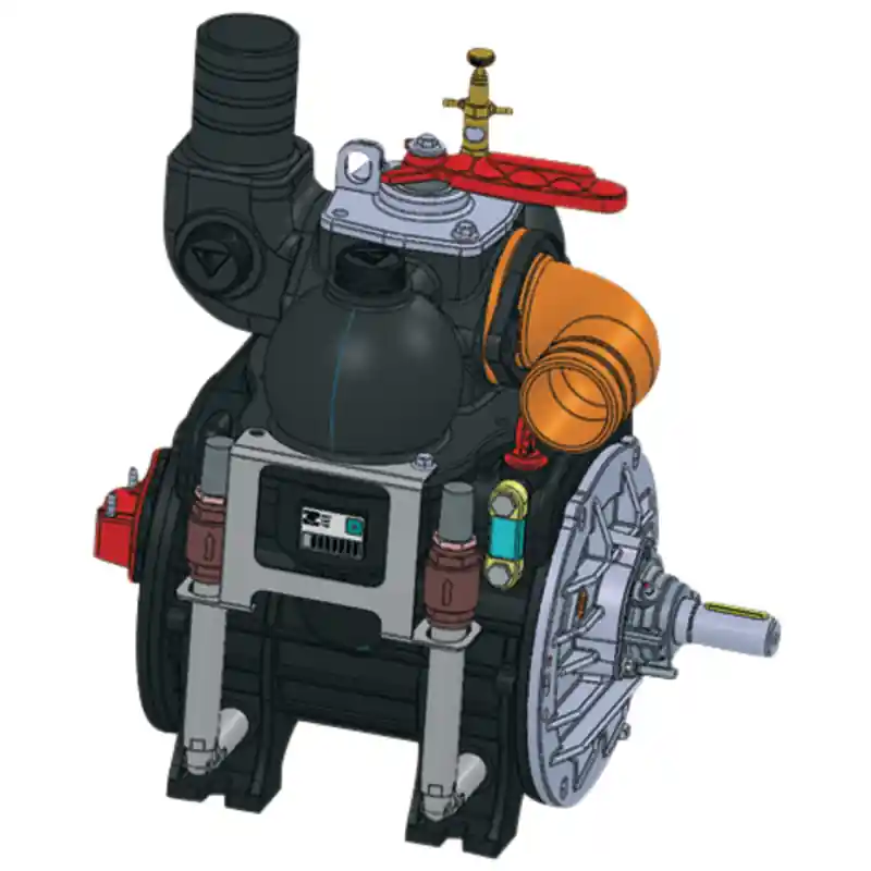 Wochenendangebot Battioni Pagani B&P Vakuumpumpe Ballast 13500 rechtsdrehend Kapazität 13845 l/min automatische Schmierung