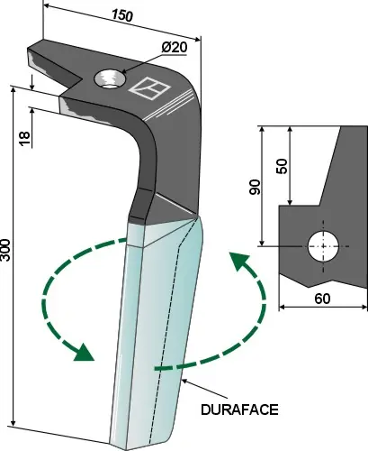 Amazone Amazone Kreiseleggenzinken (Duraface) 300mm Direkt Vom Hersteller
