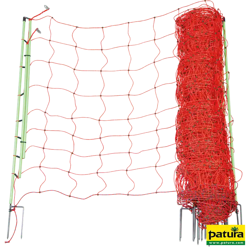 Patura  Elektrozaunnetz Plus-Minus Doppelspitze, 50 x 1,06 m (L x H) Expressversand