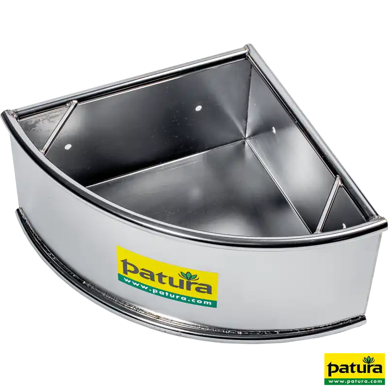 Neue Ware Patura Ecktrog Edelstahl, 34 l