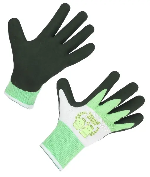 Geprüft Kinderhandschuh THINKGREEN grün/weiß 3-5 Jahre 3-5 Jahre