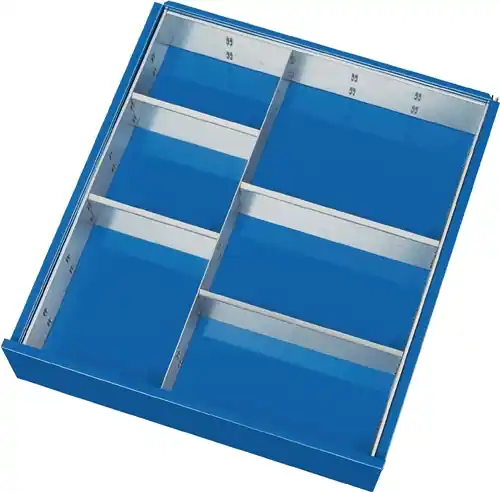 PROMAT Schubladenunterteilungsmaterial Fronthöhe ab 180 mm 1 Trenn- und 4 Steckwände 60-90 mm Beliebt