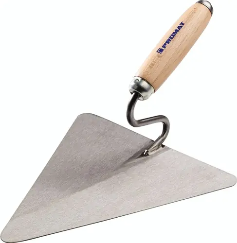 PROMAT Berliner Maurerkelle L240xB213mm mit Buchenholzheft. S-Hals 200 mm Super-Preis