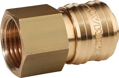 PROMAT Schnellverschlusskupplung DN 7,2, Innengewinde Messing blank DN 7.2. Innengewinde 11.89 mm Bestseller