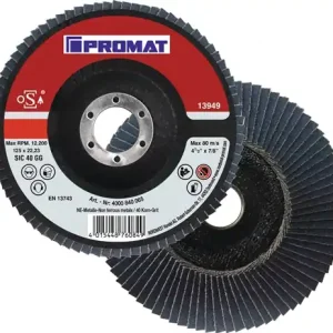 Top-Angebot PROMAT Fächerscheibe Durchmesser 125 mm Körnung 60 konisch 40