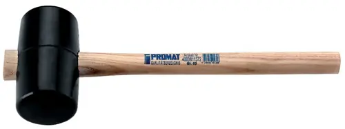 PROMAT Gummihammer Kopf- Durchmesser 54 mm Kopflänge 90 mm 80 mm (Nicht verfügbar) 260 mm Sonderaktion