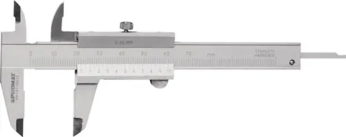 Super-Preis PROMAT Taschenmessschieber 70 mm mit Feststellschraube 70 mm