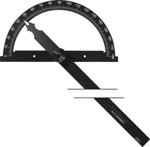 Billig PROMAT Winkelmesser Gradbogen- Durchmesser 80 mm 120 mm
