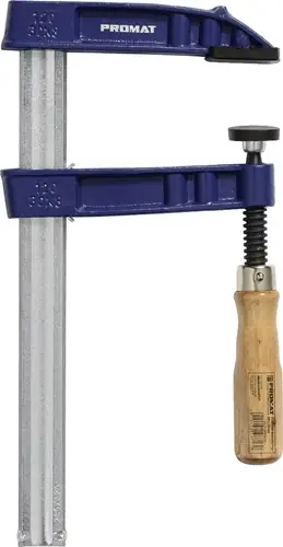 Preiswert PROMAT Temperguss-Schraubzwinge Spannweite 250 mm Ausladung 120 mm Hohlprofilschiene