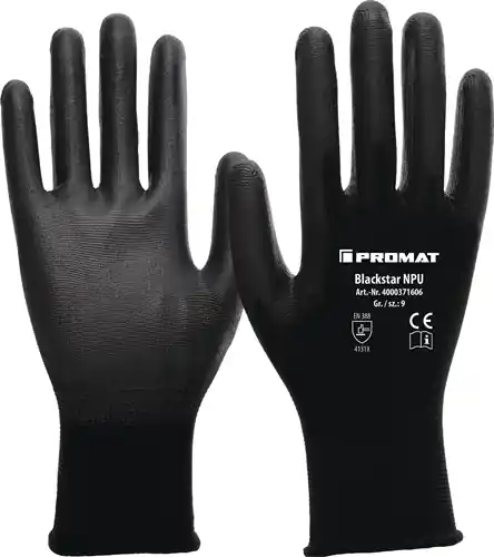 PROMAT Handschuhe Größe 10 (XXL) schwarz 6 (S) Echt
