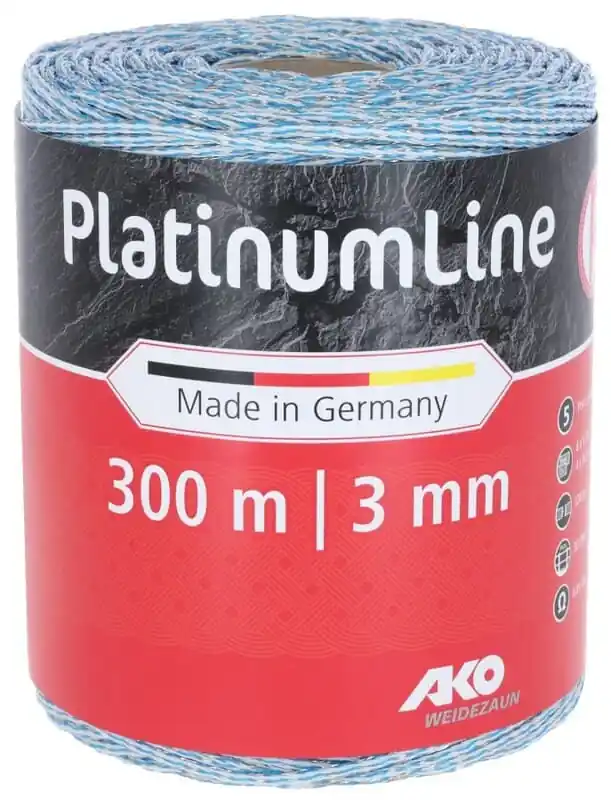 Weidezaunlitze PlatinumLine 300 m Zertifiziert