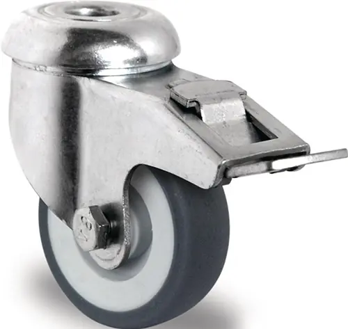 TECWERK Lenkrolle mit Totalfeststeller Rad- Durchmesser 50 mm Tragfähigkeit 50 kg Must-Have