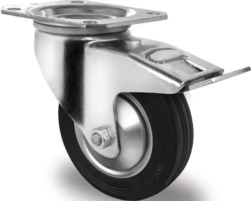 Solange Der Vorrat Reicht PROMAT Lenkrolle Rad- Durchmesser 80 mm Tragfähigkeit 70 kg mit Totalfeststeller 40 mm