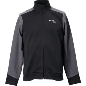 Fendt Sweatjacke Herren "Profi" blassgrau; nachtgrau Expressversand