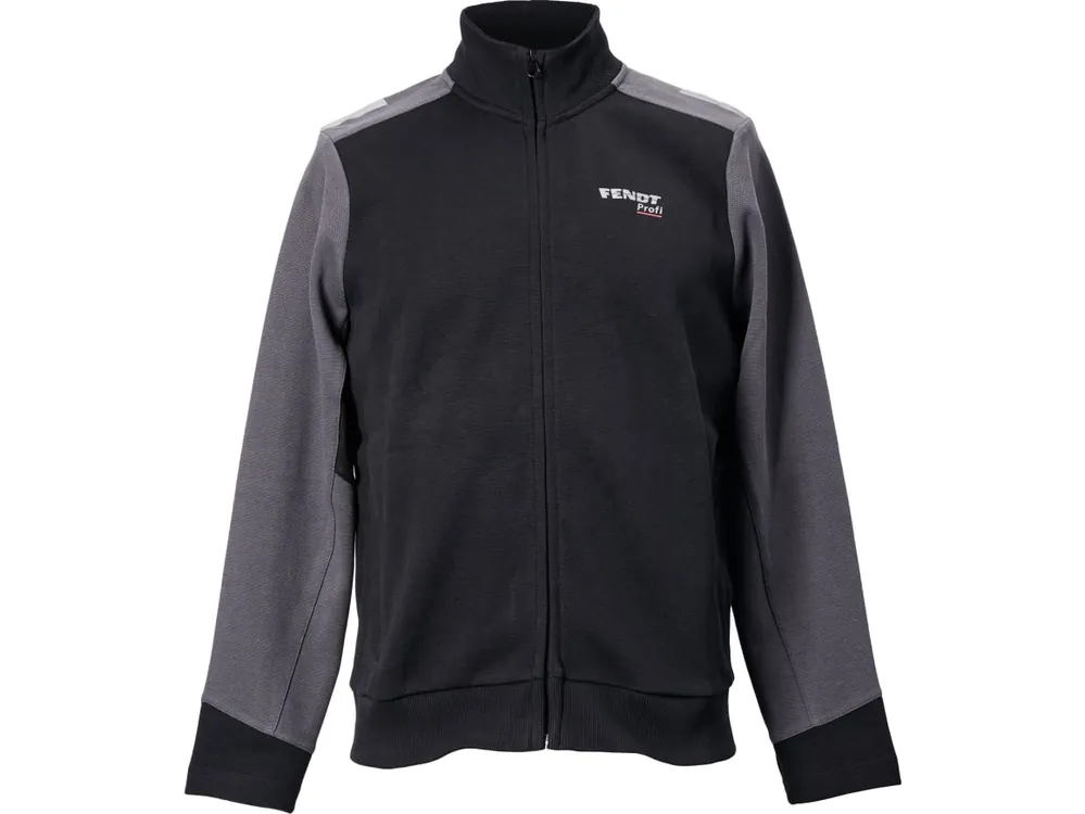 Fendt Sweatjacke Herren "Profi" blassgrau; nachtgrau Expressversand