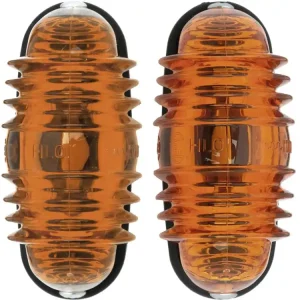 Neue Kollektion Hella® Blinkleuchte oval, vorn/hinten links/rechts, 83 x 40 x 41 mm, mit/ohne chrombrillantem Rand, Befestigung Anbau; senkrecht; 2 St. Schraube M 4