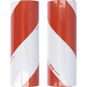 Wochenendangebot Warnmarkierung "Typ 2" 45,7 m x 282 mm, links/rechts, für Anbaugeräte in der Land- und Forstwirtschaft, Kommunalfahrzeuge
