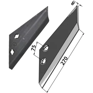 Industriehof® Scharflügel links/rechts 270 mm, für Grubber Landsberg, Pöttinger Aktuell