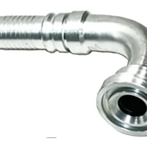Preiswert SAE-Flanschnippel "SFS-S 6000 PSI" schwer, 90 °, Stahl, mit Ausreißsicherung Interlock