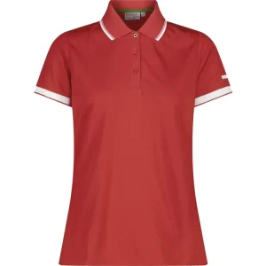 Neue Ware Fendt Poloshirt Damen rot; weiß