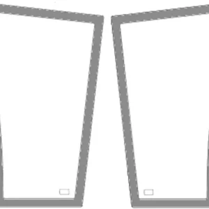 Online Kaufen Frontscheibe grün, unten links/rechts, Siebdruck, geklebt, für Traktor Fendt Farmer 400, Favorit 700, 800