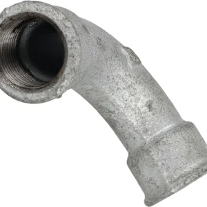 Markenware Bogen "Nr. 2" 90 ° Innengewinde, Temperguss, verzinkt