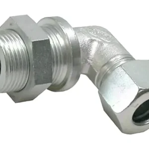Preisknaller Winkel-Einschraubverschraubung "WE-LM", 90 °, metrisch, Schott metrisch, Druckluft, Aussenkung 24°