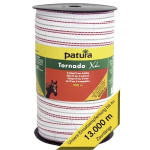 Knallerangebot Patura Breitband "Tornado XL" weiß; rot 20 mm
