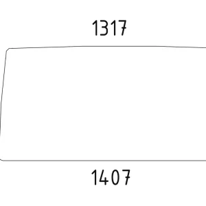 Highlight Frontscheibe Breite 1.317 mm; 1.407 mm, für Traktor Fiat 80, -88, -90