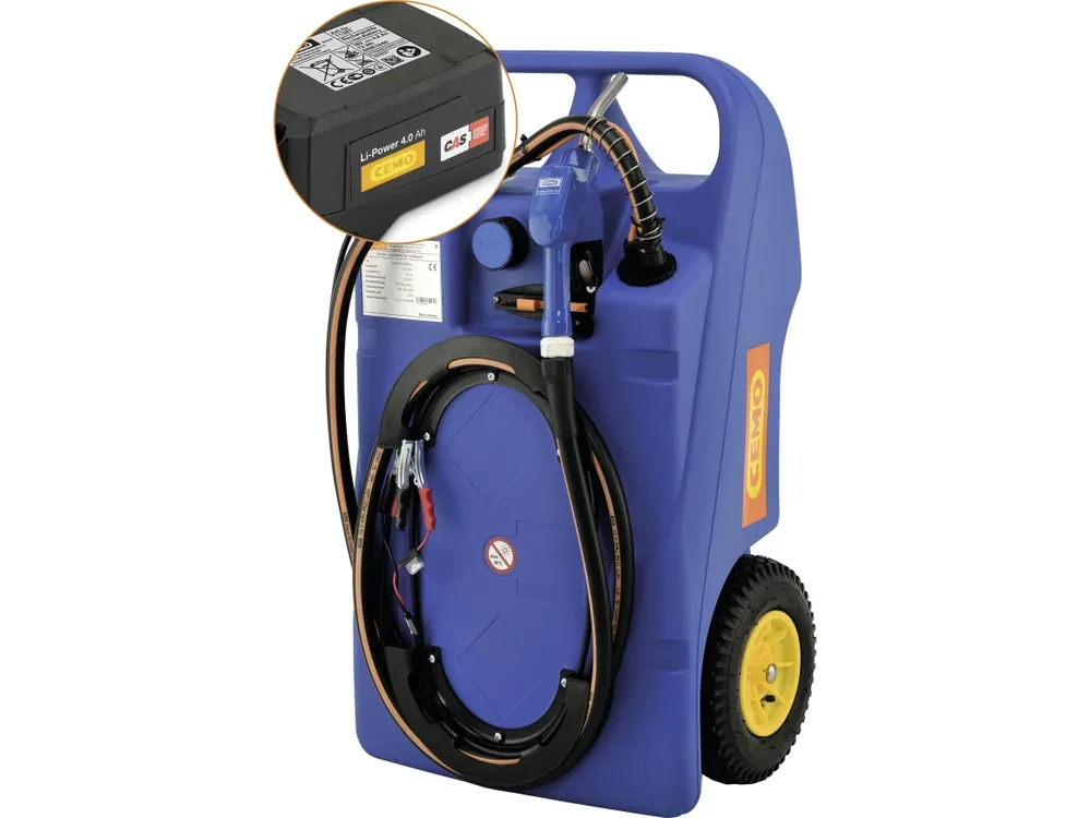 Knallerangebot Cemo Akku-Trolley für AdBlue®, mit 18 V-Elektropumpe "Centri SP30", CAS-Akkusystem