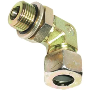 Highlight Winkel-Einschraubverschraubung "EWE-SM" schwer, metrisch, zylindrisch, 90 °, einstellbar, Dichtscheibe, O-Ring und Kammerring