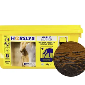 DERBY® Horslyx Garlic Leckmasse mit Knoblauch zur Fliegenabwehr für Pferde Finale Aktion