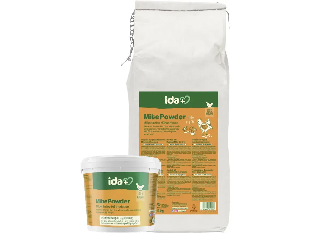 ida plus® Milbenpulver "MitePowder" für die Bekämpfung roter Vogelmilben und anderer kriechenden Insekten Top-Seller