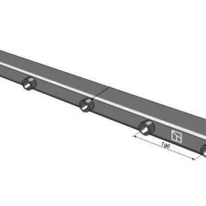 Preisreduziert Industriehof® Zinkenträgerrohr 80 x 60 mm für Frontladerzinken